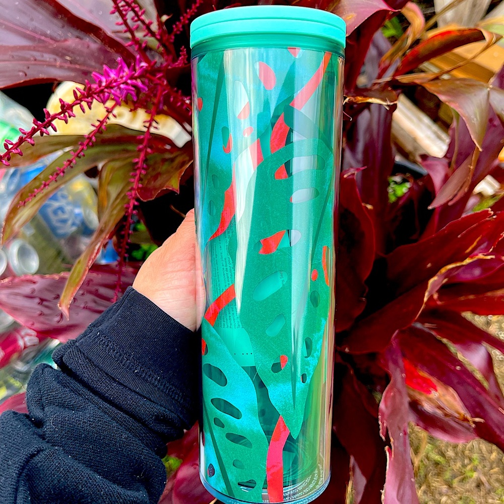 Starbucks❤️Unreleased💚Summer🍃2 slim tumbler cup‎ - Picture 2 of 5